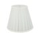 Aspen Creative 33112 Small Pleated Empire Shape Chandelier ClipOn Lamp Shade White 3 Top x 5 Bottom x 414 Slant