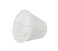 Aspen Creative 33112 Small Pleated Empire Shape Chandelier ClipOn Lamp Shade White 3 Top x 5 Bottom x 414 Slant