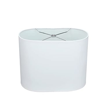 Aspen Creative 37001A Transitional Oval Hardback Shaped Spider Construction Lamp Shade in OffWhite 13 12 wide 8 13 12 x 8 13 12 x 10 12