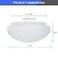DYSMIO Dysmio 6Inch White Classic Globe Dome Fitter Size 512 inches Replacement Mushroom Glass Shade for Pendant Fan light Bathroom