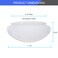 DYSMIO Dysmio 6Inch White Classic Globe Dome Fitter Size 512 inches Replacement Mushroom Glass Shade for Pendant Fan light Bathroom