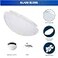 DYSMIO Dysmio 6Inch White Classic Globe Dome Fitter Size 512 inches Replacement Mushroom Glass Shade for Pendant Fan light Bathroom