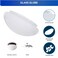 DYSMIO Dysmio 6Inch White Classic Globe Dome Fitter Size 512 inches Replacement Mushroom Glass Shade for Pendant Fan light Bathroom