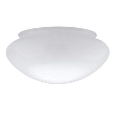 DYSMIO Dysmio 6Inch White Classic Globe Dome Fitter Size 512 inches Replacement Mushroom Glass Shade for Pendant Fan light Bathroom