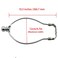 DZS Elec 105 Inch Lamp Shade Harp Holder DIY Lighting Accessories Horn Frame Lampshade Bracket for TableFloor Light Fitting Silver