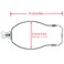 DZS Elec 1Pack 6inch Lamp Shade Harp Holder DIY Lighting Accessories Horn Frame Lampshade Bracket for TableFloor Light Fitting Silver
