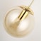 KCO Lighting Replacement Glass Globe Shade for Light Fixtures Modern Lampshade Glass Accessories for Pendant Wall Sconces Amber 79 inches