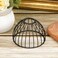KUMGROT 1 Pcs Mini Metal Lamp Shade Industrial Vintage Bulb Covers Pendant Lampshade for Lamp Holders Hanging Lighting Light Fixture Lamp Guard DIY Lamp Shade Replacement Black C001
