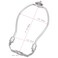 KUMGROT 2pcs Lamp Shade Harp Holder Lamp Replacement Parts Lampshade Bracket Lamp Frame for Table Lamp Floor Lamp Chrome Harp Holder 7 inches