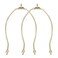KUMGROT 2pcs Lamp Shade Harp Holder Lamp Replacement Parts Lampshade Bracket Lamp Frame for Table Lamp Floor Lamp Gold Harp Holder 8 Inches