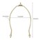 KUMGROT 2pcs Lamp Shade Harp Holder Lamp Replacement Parts Lampshade Bracket Lamp Frame for Table Lamp Floor Lamp Gold Harp Holder 8 Inches