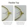 KUMGROT 2pcs Lamp Shade Harp Holder Lamp Replacement Parts Lampshade Bracket Lamp Frame for Table Lamp Floor Lamp Gold Harp Holder 8 Inches