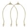 KUMGROT 2pcs Lamp Shade Harp Holder Lamp Replacement Parts Lampshade Bracket Lamp Frame for Table Lamp Floor Lamp Gold Harp Holder 8 Inches