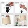 Lightter Lamp harp Lamp Harp 7 inch lamp shade holder and E26 Lamp Socket UNO Fitter Lamp shade Adapter Converter Finial Set 7inch Tall 1716 IDDetachable Parts 2pack 2 7