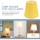 Lurrose Barrel Fabric Lampshade Cloth Lamp Shade Wall Lamp Covers Replacement Lamp Shade for Table Floor Pendant Lamp Yellow