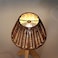 Eusamxon mini lampshades set of 2 Natural Rattan 315 Top x 61 Bottom x 39 Slant Heightboho Lamp shade replacement clipon traditional shades