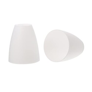 Mobestech Plastic Lamp Shade Replacement Set of 2 Small Desk Lamp Lampshades 452X393X196In for Bedroom Table Light Living Room Study