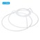 PATIKIL 47 Inch E26 E27 Lamp Shade Ring Frame with European Fitter 3 Pack Lampshade Holder Wire Frame DIY Drum Ring for Table Floor Lamp White
