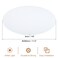 PATIKIL Lampshade Diffuser 115 Diameter Round Diffuser for Drum Lampshades Pendants Light DIY Light Shield Frosted White