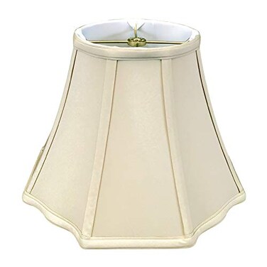Royal Designs, Royal Designs Inc Flare Bottom Outside Corner Scallop Lamp Shade BS70118BG Beige 10 x 18 x 13