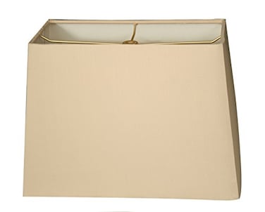 Royal Designs, Royal Designs Inc HB61318BG Rectangle Hardback Lamp Shade 8 x 16 x 10 x 18 x 12 Beige