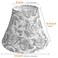 TOOTOO STAR Printed LampShade Set of 2 6 Top X 12 Bottom X 85 High For table and floor lamps wall lamps Modern Vintage Style Lampshade Spider
