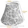 TOOTOO STAR Printed LampShade Set of 2 6 Top X 12 Bottom X 85 High For table and floor lamps wall lamps Modern Vintage Style Lampshade Spider