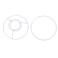 uxcell Lamp Shade Ring 120mm Dia Lampshade Holder Frame Ring for E26E27 Lamp Socket Baked Coating Iron 1 Set