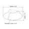 uxcell Lamp Shade Ring 120mm Dia Lampshade Holder Frame Ring for E26E27 Lamp Socket Baked Coating Iron 1 Set