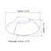 uxcell Lamp Shade Ring 120mm Dia Lampshade Holder Frame Ring for E26E27 Lamp Socket Baked Coating Iron 1 Set