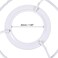 uxcell Lamp Shade Ring 120mm Dia Lampshade Holder Frame Ring for E26E27 Lamp Socket Baked Coating Iron 1 Set
