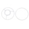 uxcell Lamp Shade Ring 120mm Dia Lampshade Holder Frame Ring for E26E27 Lamp Socket Baked Coating Iron 1 Set