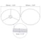 uxcell Lamp Shade Ring 150mm Dia Lampshade Holder Frame for Connecting Lamps Harp Baked Coating Iron 1 Set