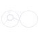 uxcell Lamp Shade Ring 150mm Dia Lampshade Holder Frame Ring for E26E27 Lamp Socket Baked Coating Iron 1 Set