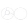 uxcell Lamp Shade Ring 150mm Dia Lampshade Holder Frame Ring for E26E27 Lamp Socket Baked Coating Iron 1 Set