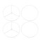 uxcell Lamp Shade Ring 250mm Dia Lampshade Holder Frame for Connecting Lamps Harp Baked Coating Iron 2 Set