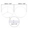 uxcell Lamp Shade Ring 250mm Dia Lampshade Holder Frame for Connecting Lamps Harp Baked Coating Iron 2 Set