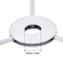 uxcell Lamp Shade Ring 250mm Dia Lampshade Holder Frame for Connecting Lamps Harp Baked Coating Iron 2 Set