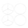 uxcell Lamp Shade Ring 250mm Dia Lampshade Holder Frame for Connecting Lamps Harp Baked Coating Iron 2 Set