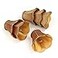 Fuloon Clip on Chandelier Lamp Shades 314x551x472 in Small Sconce Shades for Candelabra Bulbs RusticEuropeanFrench Country Style6 Pack Coffee