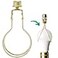 I Like That Lamp Clip On Lampshade Adapter 1 Pack Classic Brass Gold Finish Includes 1 Light Bulb Clip Shade Adapter 1 Matching Finial and 2 Silicone Levellers Fits All Standard Size Bulbs