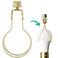 I Like That Lamp Clip On Lampshade Adapter 1 Pack Classic Brass Gold Finish Includes 1 Light Bulb Clip Shade Adapter 1 Matching Finial and 2 Silicone Levellers Fits All Standard Size Bulbs