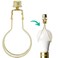 I Like That Lamp Clip On Lampshade Adapter 1 Pack Classic Brass Gold Finish Includes 1 Light Bulb Clip Shade Adapter 1 Matching Finial and 2 Silicone Levellers Fits All Standard Size Bulbs
