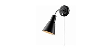 Globe Electric 65312 Ramezay Gooseneck Sconce Matte Black Bulb Not Included