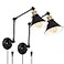 TRLIFE Plug in Wall Sconces Dimmable Wall Sconce Swing Arm Wall Lights Plug in Adjustable Wall Mounted Light Wall Lights with 6FT Plug in Cord E26 BaseTwo Arms 2 Pack