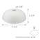 Aspen Creative 2313111 Frosted Contemporary Replacement Glass Shade for Medium Base Socket Torchiere Lamp Swag Lamp Pendant 1 Light Wall Sconce Island Fixture 934 Diameter x 314 Height