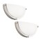 Flynix 13 inch Dimmable LED Wall Sconce Half Moon Wall Light Fixture 3000K4000K5000K Color Temperature Adjustable Modern Bathroom Vanity Light FixturesSuper Bright Brushed Nickel 2 Pack