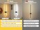 GOODATE Wall Sconces Set of Two with Remote Stepless Colors 3000K6500K Stepless Dimming Hardwire or Plugin 180 Rotate LED Black Plug in Wall Sconces with Timer Night Light 236 Inches
