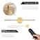 KARTOOSH Battery Operated Wall Sconces Dimmable Wall Sconces Set of Two 350Rotate 3000K LED Gold Wireless Wall Light for Living Room Bedroom Hallway 204 Inch 2 Pack