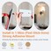 slywise Peel and Stick Wall Sconces Stick On Wall Sconce Set of 2 Battery Operated Wireless Adhesive Wall Lights Corn Bulb with 10000mAh Battery Easy Install for Bedroom Living Room Wall Decor